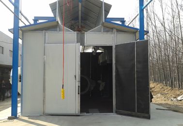 Commercial Turnkey Sandblasting Booth / Painting Rooms With Electric Control System
