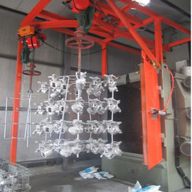 Rail Hook Type Shot Blasting Machine , Overhead Industrial Dustless Blasting Equipment