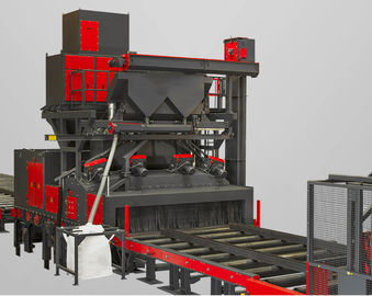 Steel Profile Industrial Sand Blasting Machine With Projectile Circulation System