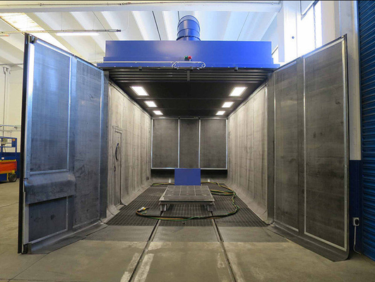Scraper Recovery System Shot Blasting Room For Steel And Alloy Surface Cleaning