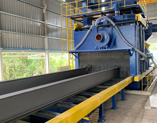 Durchlauf durch Art Rollenbahn-Strahlenen-Maschine für Stahlplatten-Winkeleisen